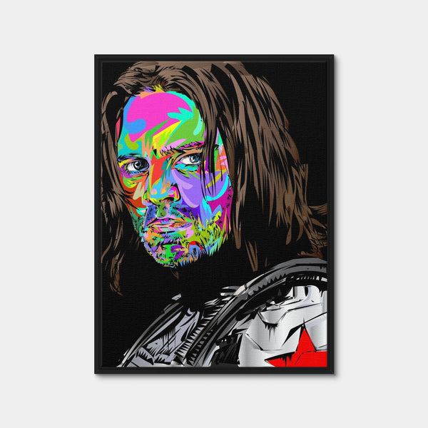 Winter Soldier Wall Art — Framed Canvas Format preview