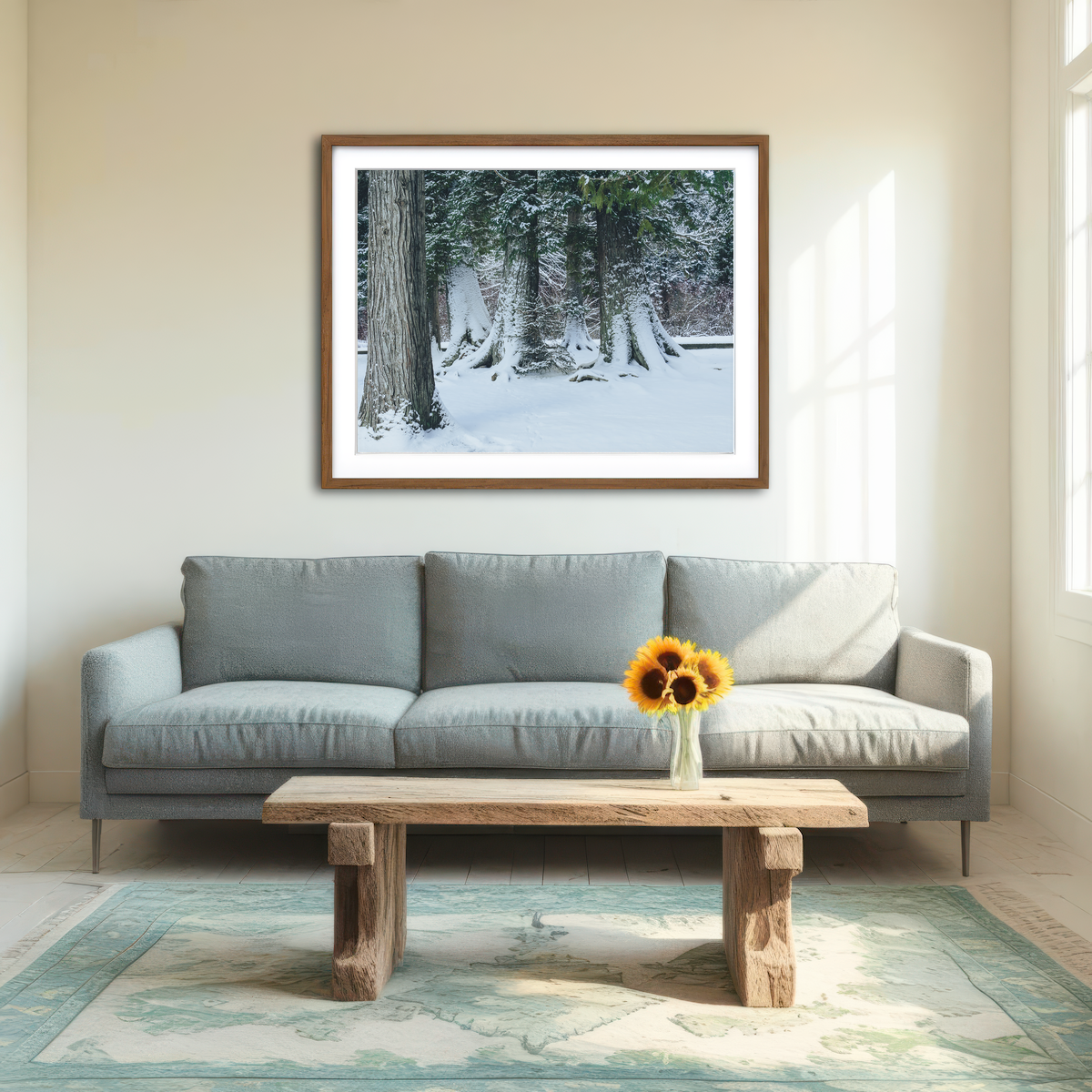 AUTO-MOCKUP ROOM | Winter in Northern BC Wall Art