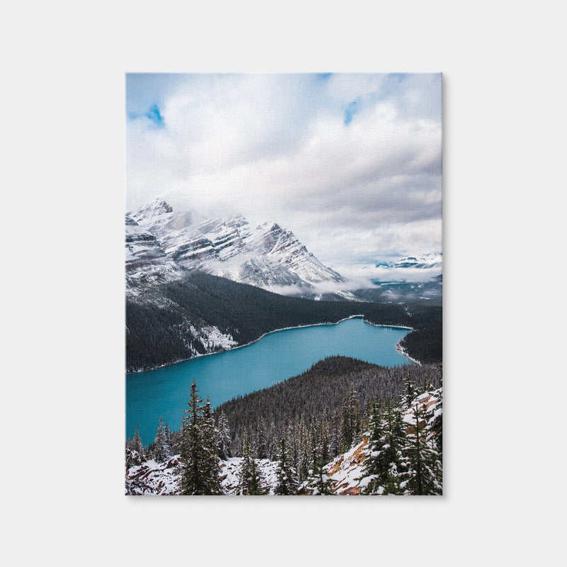 AUTO-MOCKUP WHITE | Wintry Peyto Lake | 1 Piece | Gallery Wrap Canvas | group=3x4