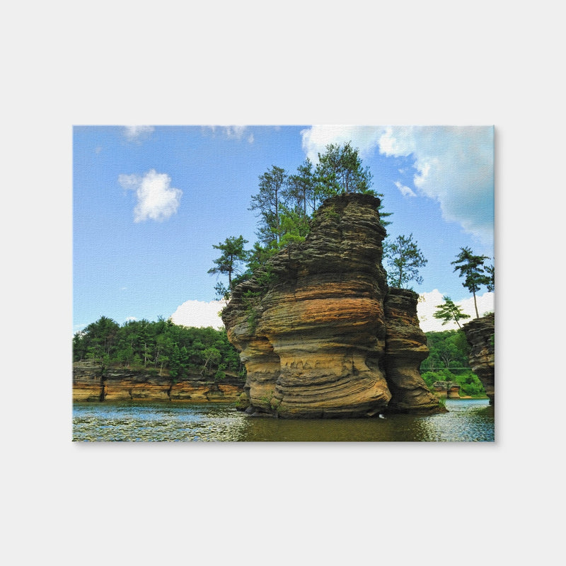 AUTO-MOCKUP WHITE | Wisconsin Dells Sandstone Formation | 1 Piece | Gallery Wrap | group=4x3
