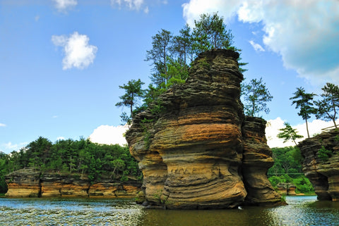 Wisconsin Dells sandstone formation Wall Art