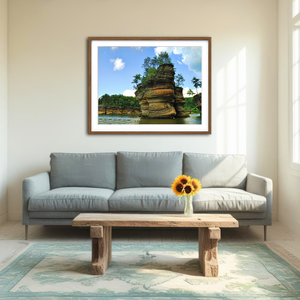 AUTO-MOCKUP ROOM | Wisconsin Dells Sandstone Formation Wall Art