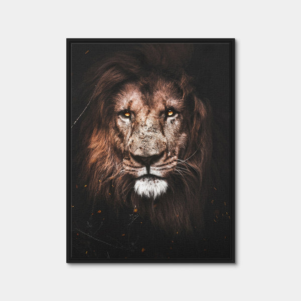 Wise Lion Wall Art — Framed Canvas Format preview