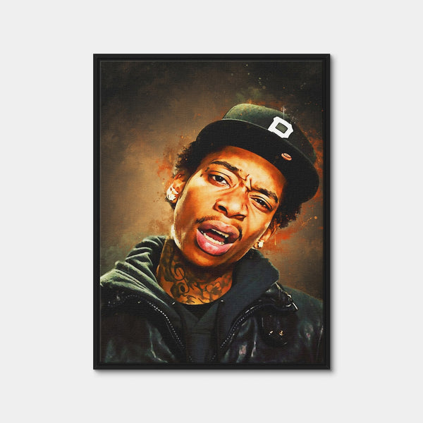Wiz Khalifa Painting Wall Art — Framed Canvas Format preview