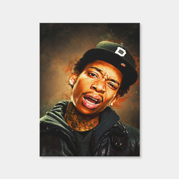 Wiz Khalifa Painting Wall Art — Canvas Wrap Format preview
