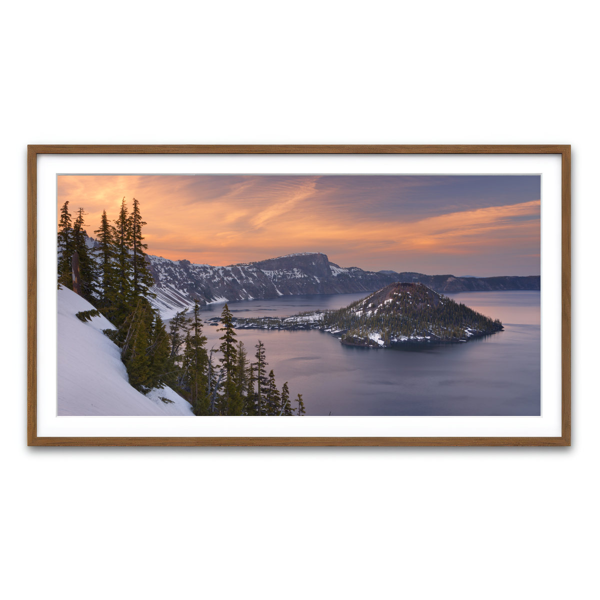Framed Print 2x1 Walnut