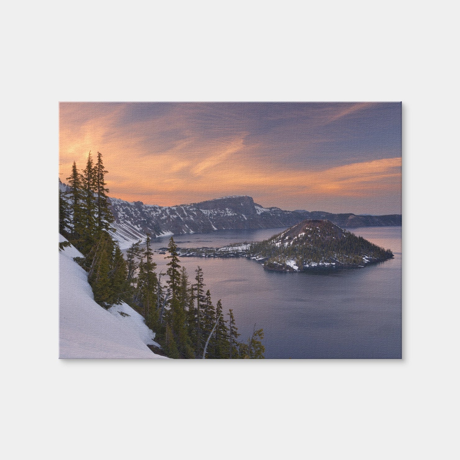 AUTO-MOCKUP WHITE | Wizard Island - Crater Lake | 1 Piece | Gallery Wrap | group=4x3