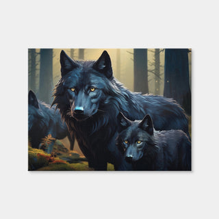 AUTO-MOCKUP WHITE | Wolf Family | 1 Piece | Gallery Wrap Canvas | group=4x3