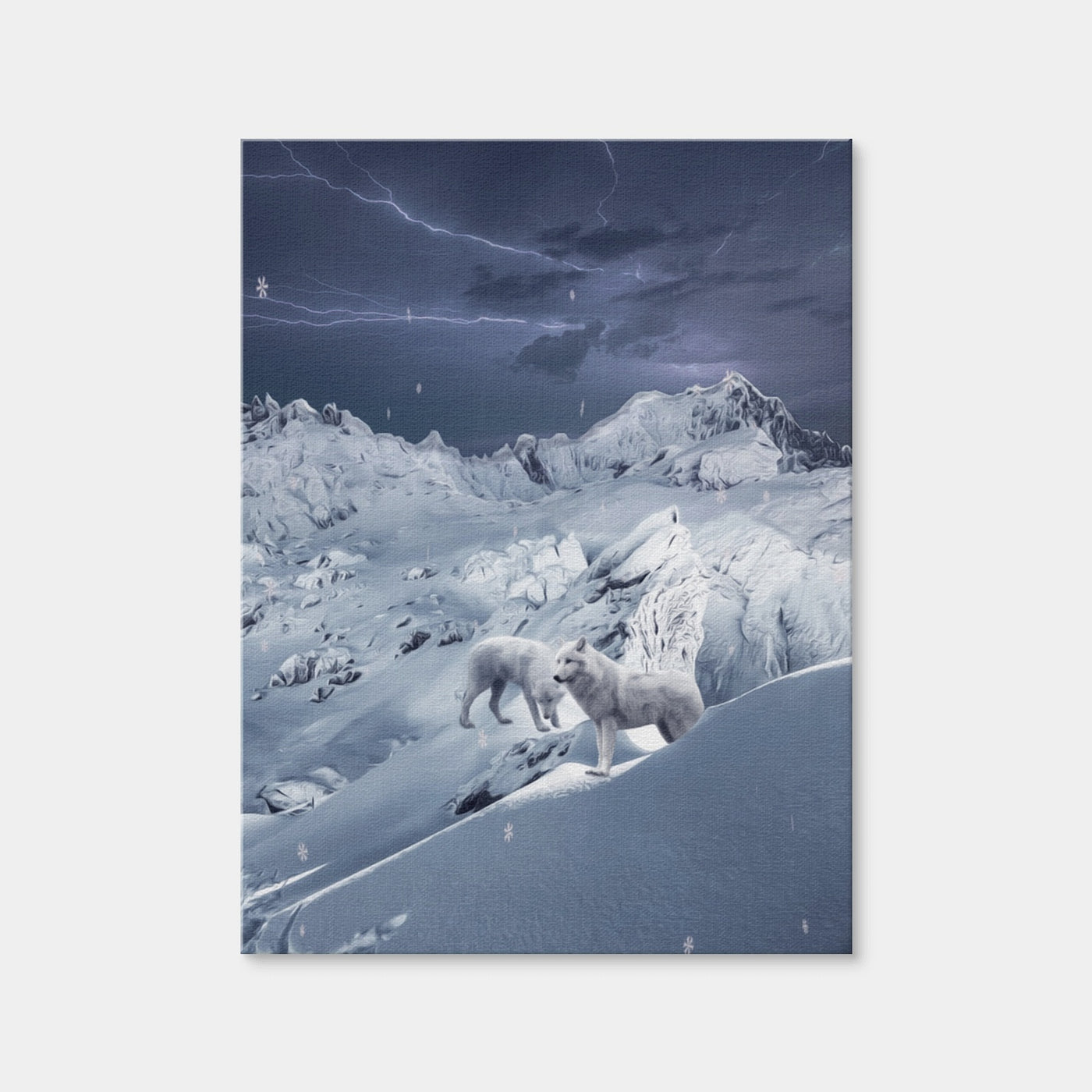 AUTO-MOCKUP WHITE | Wolf IceLand | 1 Piece | Gallery Wrap Canvas | group=3x4