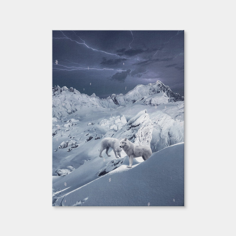 AUTO-MOCKUP WHITE | Wolf IceLand | 1 Piece | Gallery Wrap Canvas | group=3x4