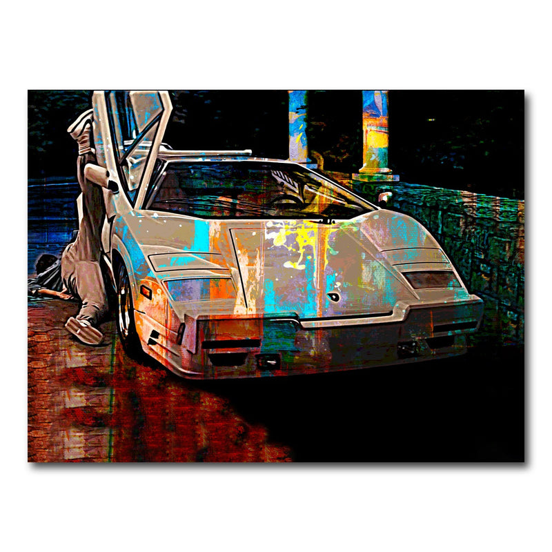 Wolf of Wall Street Lamborghini Wall Art