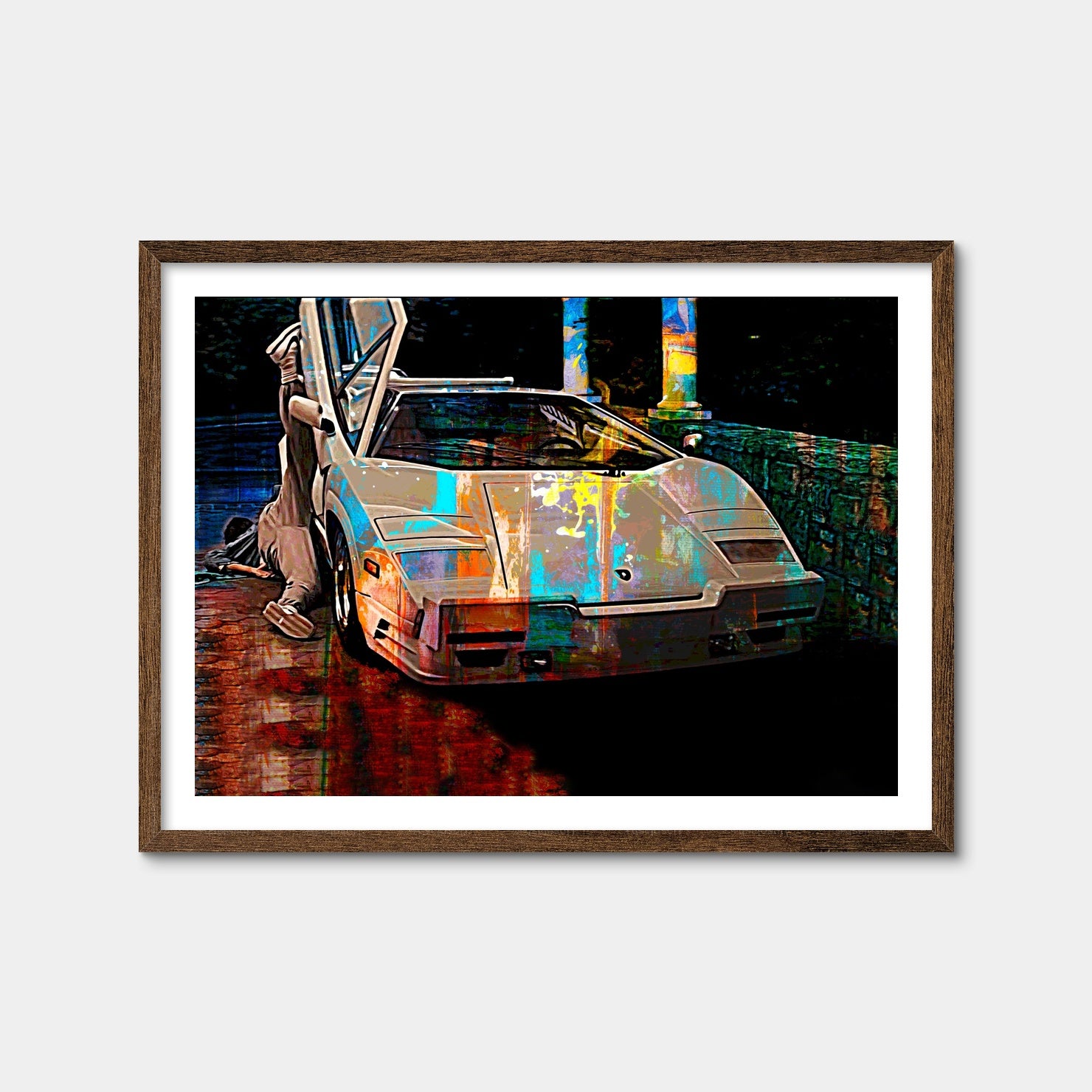 Wolf of Wall Street Lamborghini Wall Art