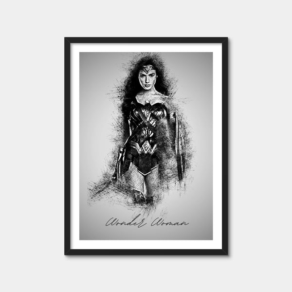 Wonder Woman Wall Art — Framed Print Format preview
