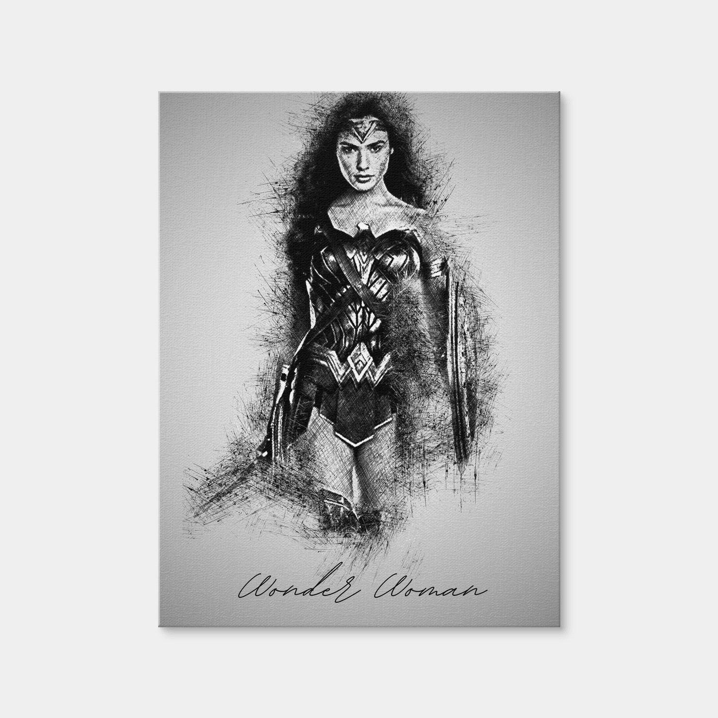 AUTO-MOCKUP WHITE | Wonder Woman | 1 Piece | Gallery Wrap Canvas | group=3x4
