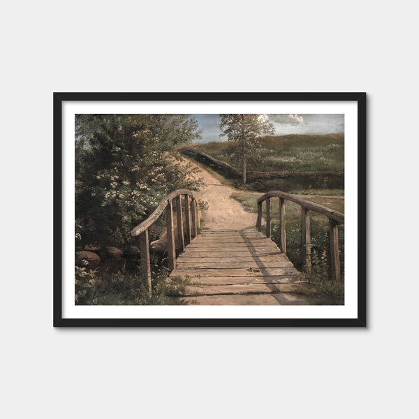 Wooden Bridge Wall Art — Framed Print Format preview