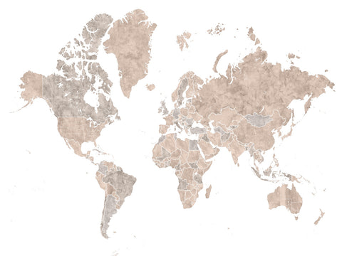 World Map 1 Wall Art