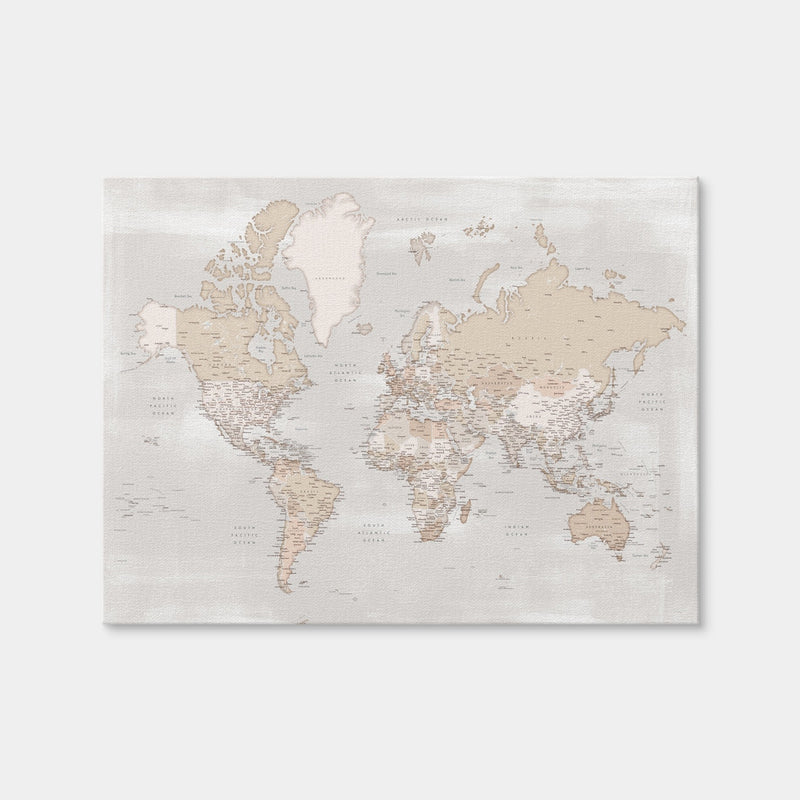 AUTO-MOCKUP WHITE | World Map 14 | 1 Piece | Gallery Wrap | group=4x3