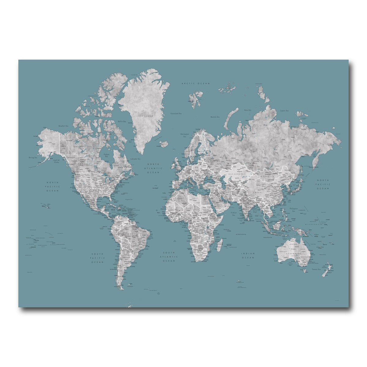 AUTO-MOCKUP WHITE | World Map 15 | 1 Piece | Gallery Wrap Canvas | group=4x3