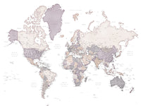 World Map 16 Wall Art