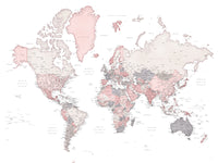 World Map 17 Wall Art