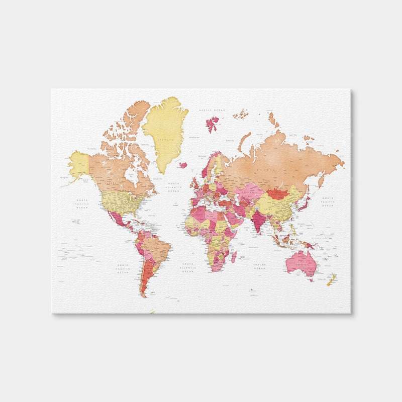 AUTO-MOCKUP WHITE | World Map 19 | 1 Piece | Gallery Wrap | group=4x3