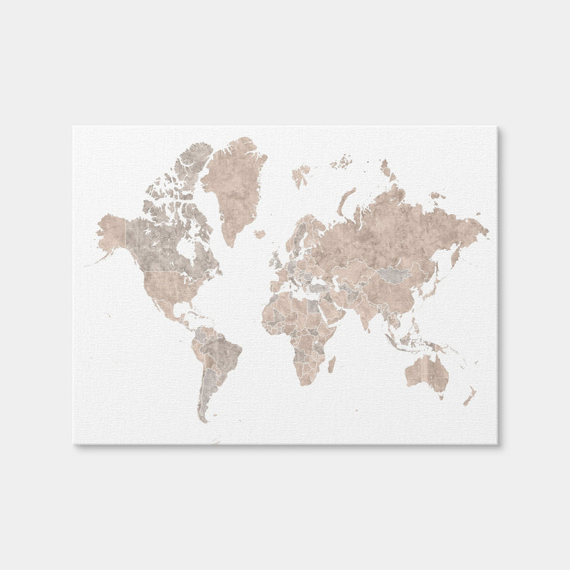 AUTO-MOCKUP WHITE | World Map 1 | 1 Piece | Gallery Wrap | group=4x3