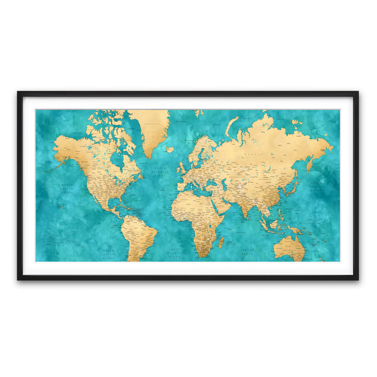 Framed Print 2x1 Black