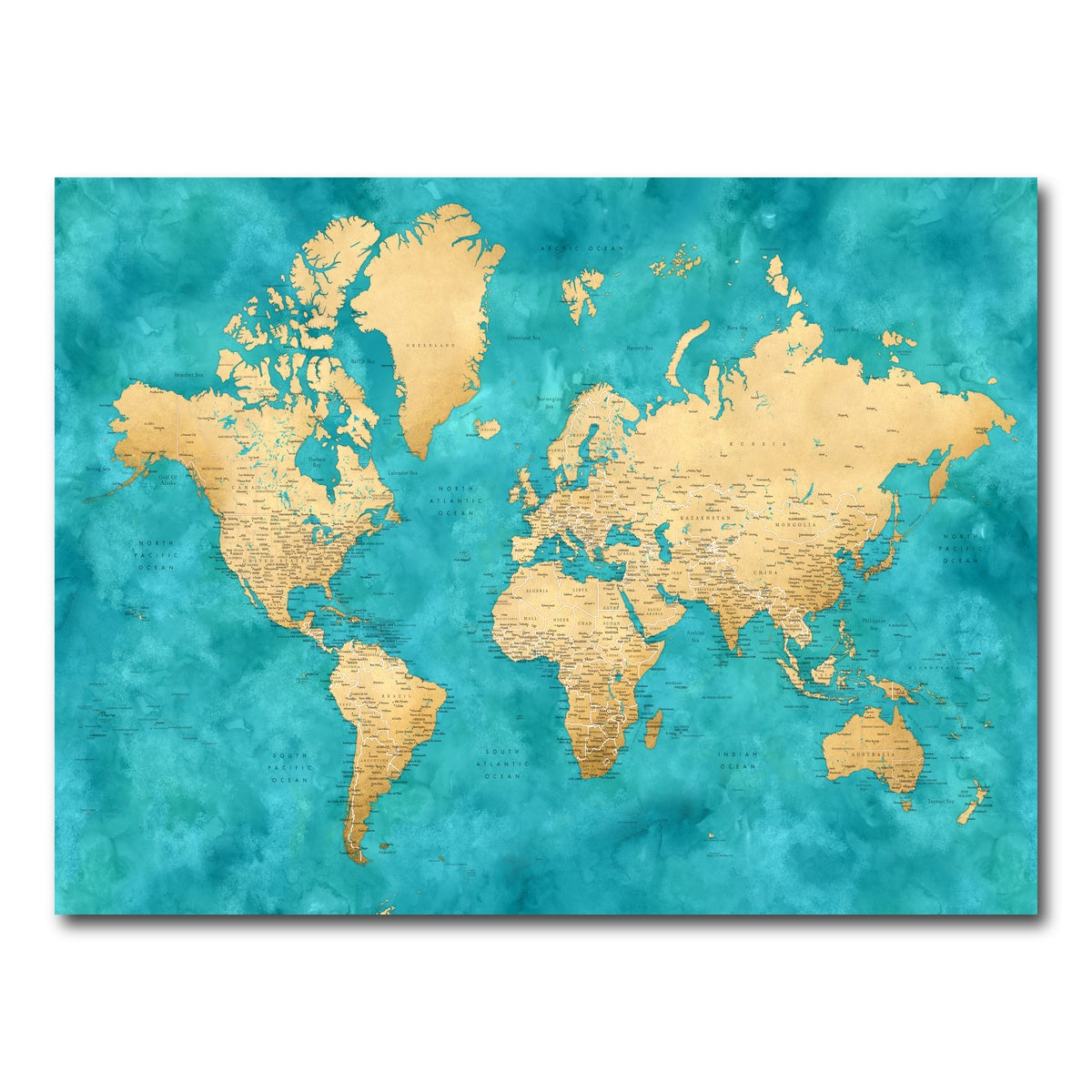 AUTO-MOCKUP WHITE | World Map 22 | 1 Piece | Gallery Wrap Canvas | group=4x3