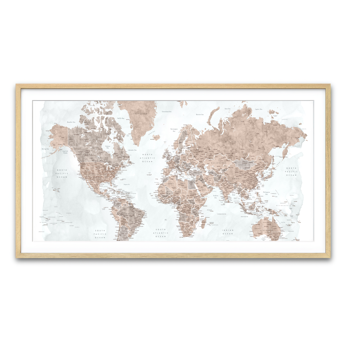 Framed Print 2x1 Natural