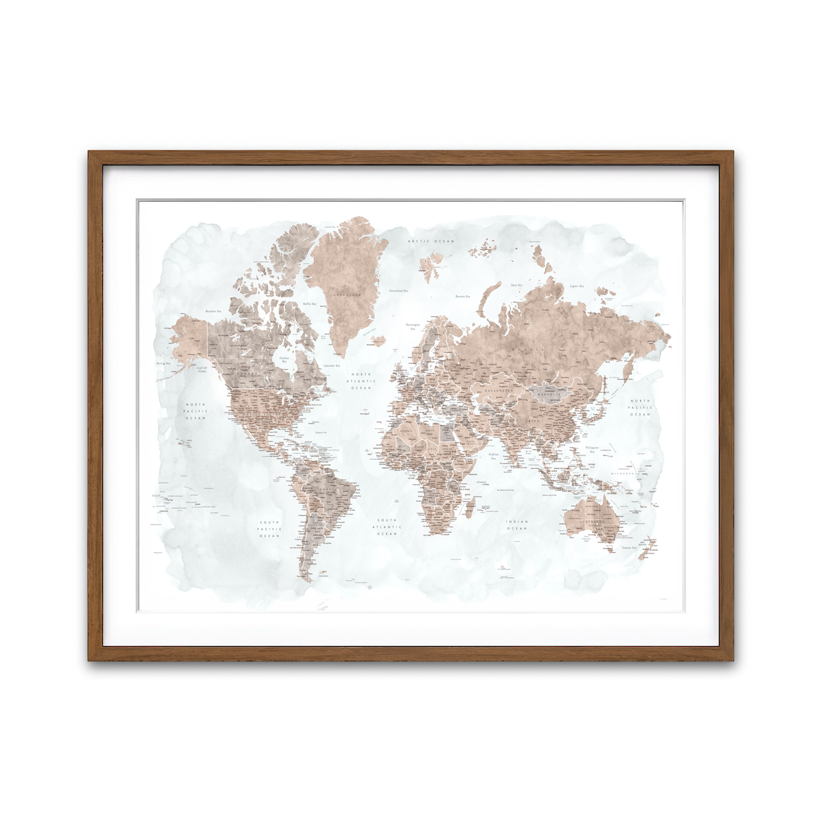 Framed Print 4x3 Walnut