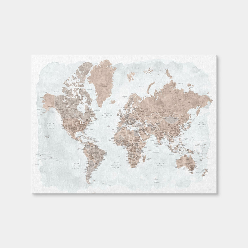 AUTO-MOCKUP WHITE | World Map 23 | 1 Piece | Gallery Wrap | group=4x3