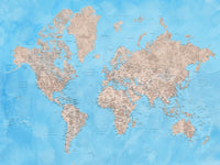 World Map 24 Wall Art