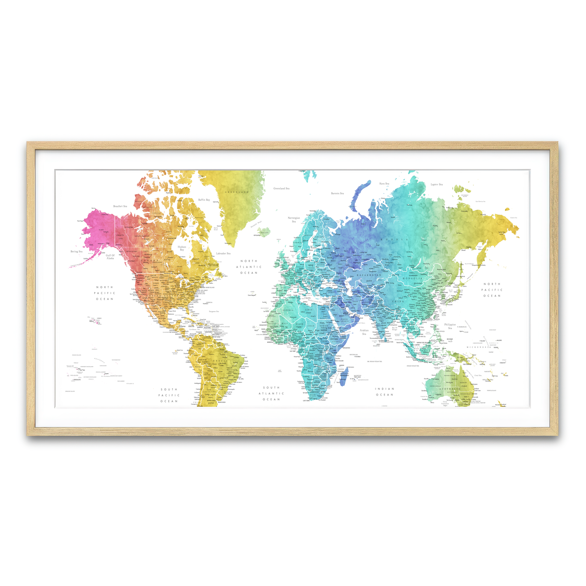 Framed Print 2x1 Natural