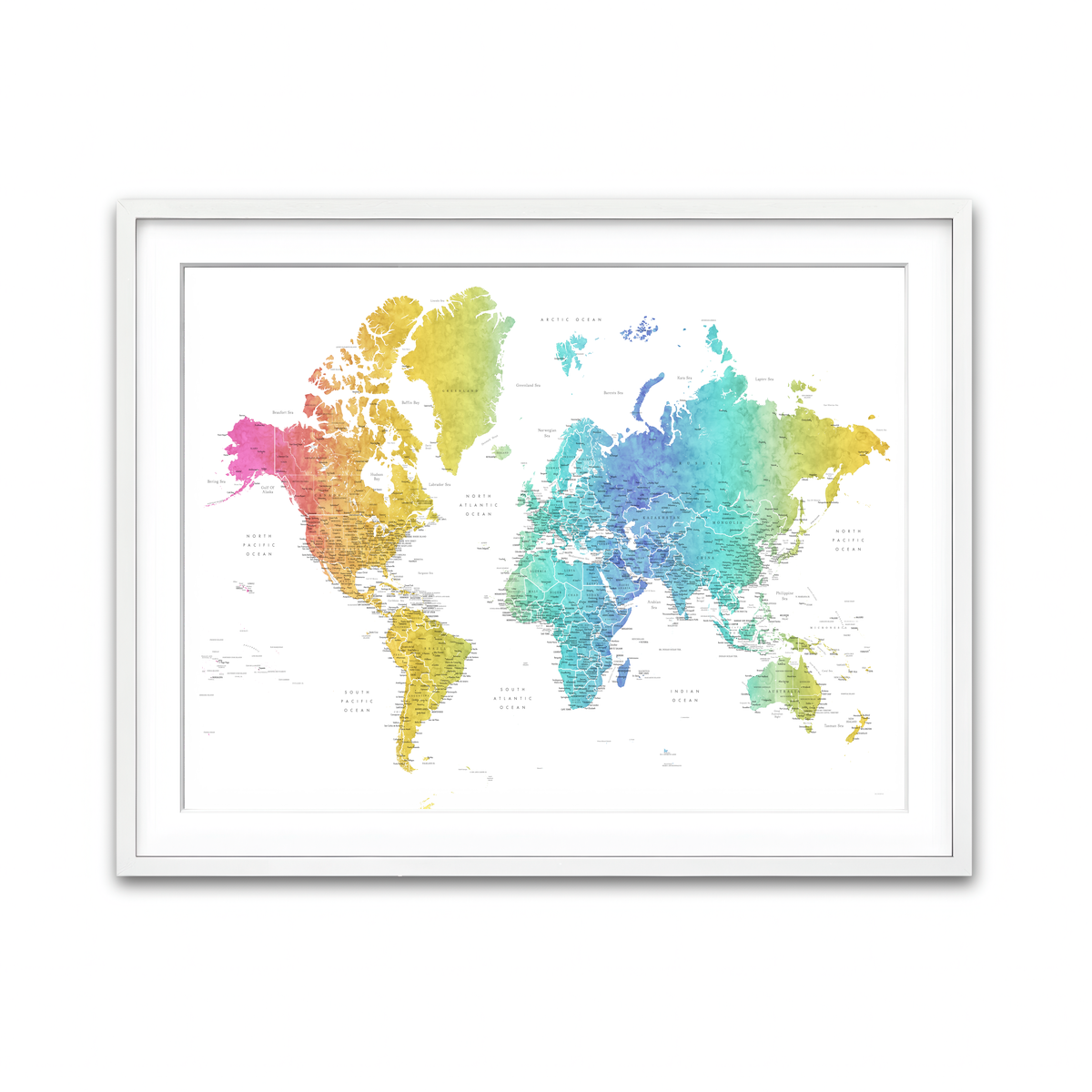 Framed Print 4x3 White