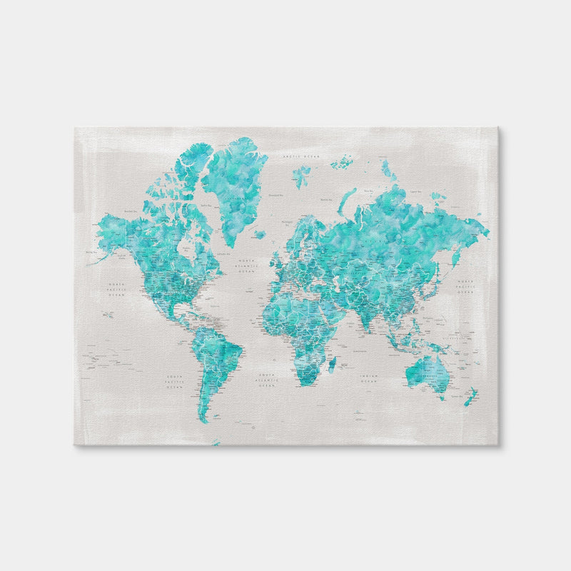 AUTO-MOCKUP WHITE | World Map 27 | 1 Piece | Gallery Wrap | group=4x3