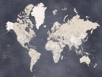 World Map 28 Wall Art