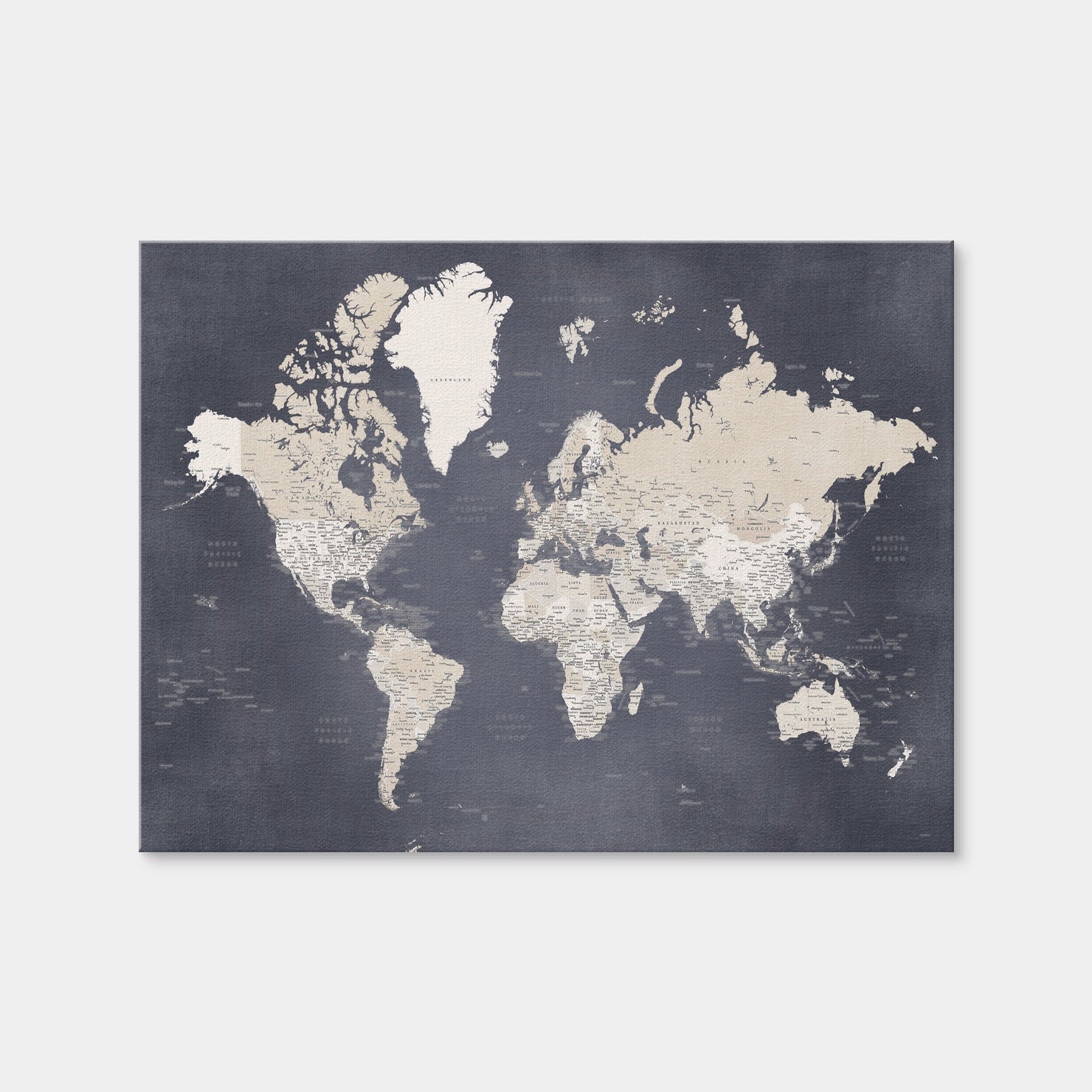 AUTO-MOCKUP WHITE | World Map 28 | 1 Piece | Gallery Wrap | group=4x3