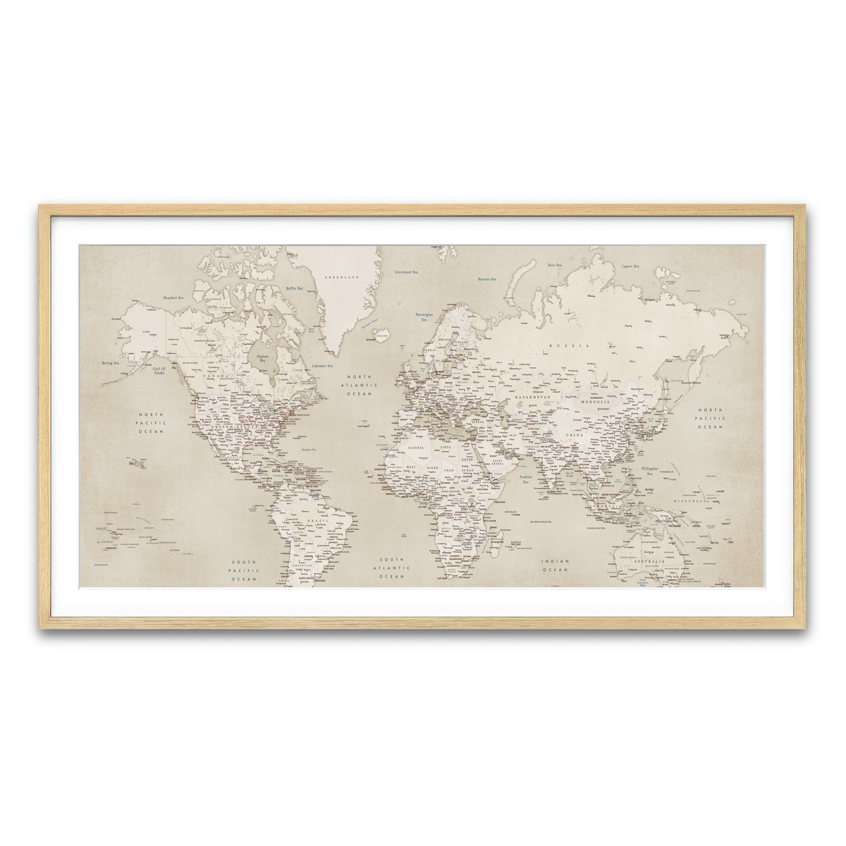 Framed Print 2x1 Natural