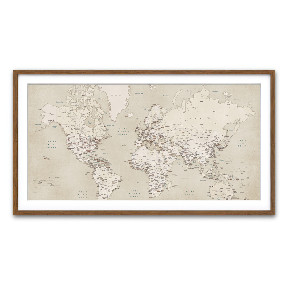 Framed Print 2x1 Walnut