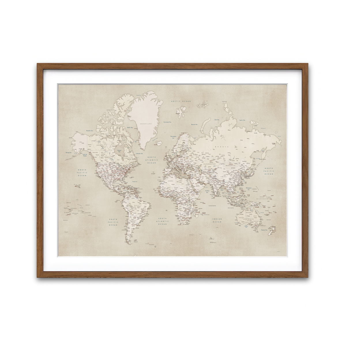 Framed Print 4x3 Walnut