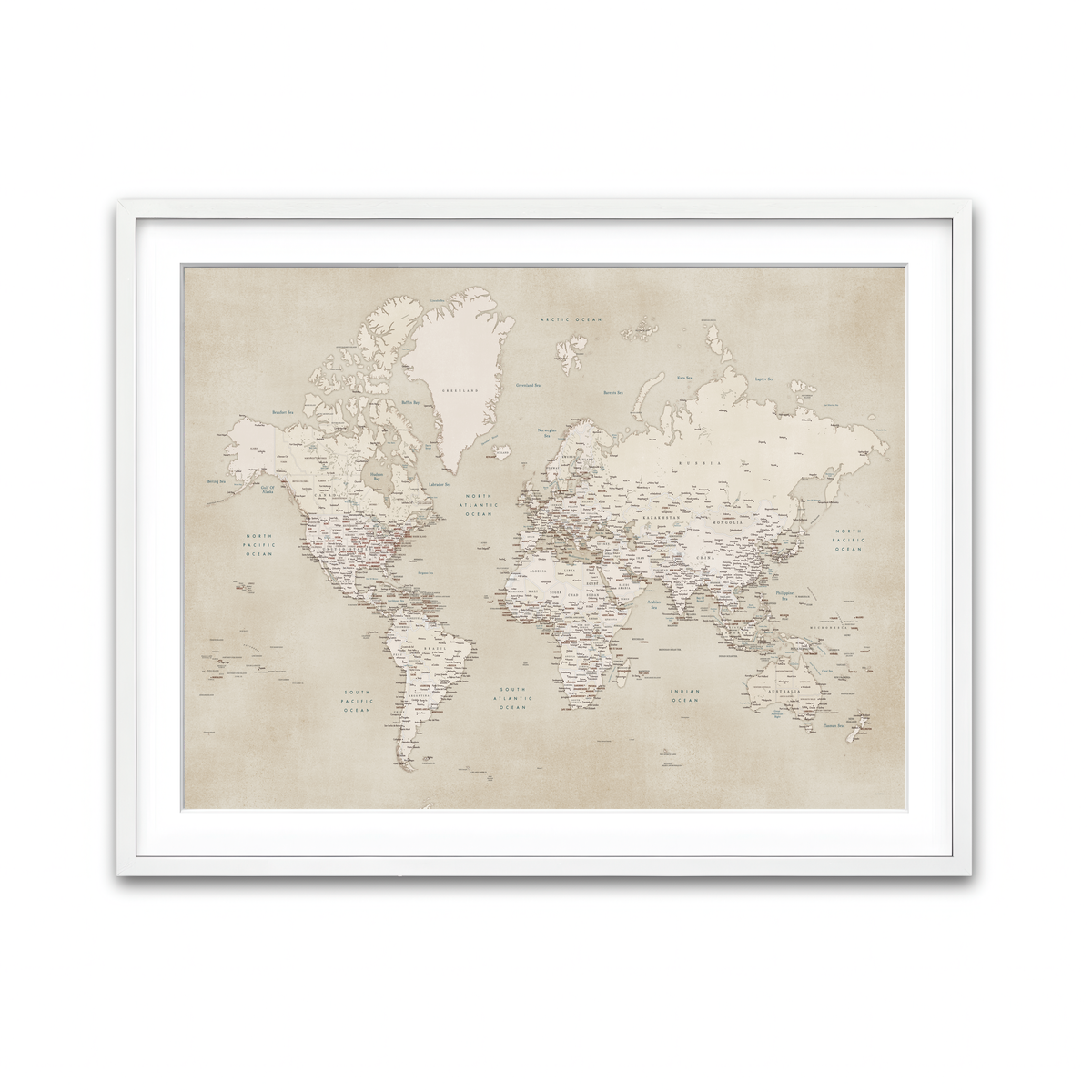 Framed Print 4x3 White