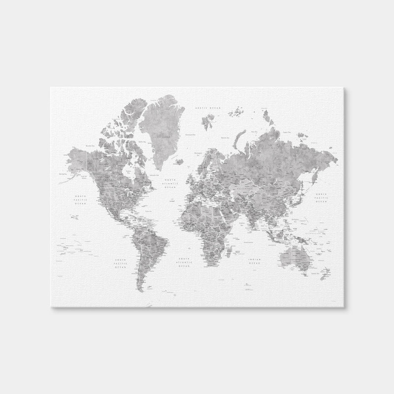 AUTO-MOCKUP WHITE | World Map 2 | 1 Piece | Gallery Wrap | group=4x3