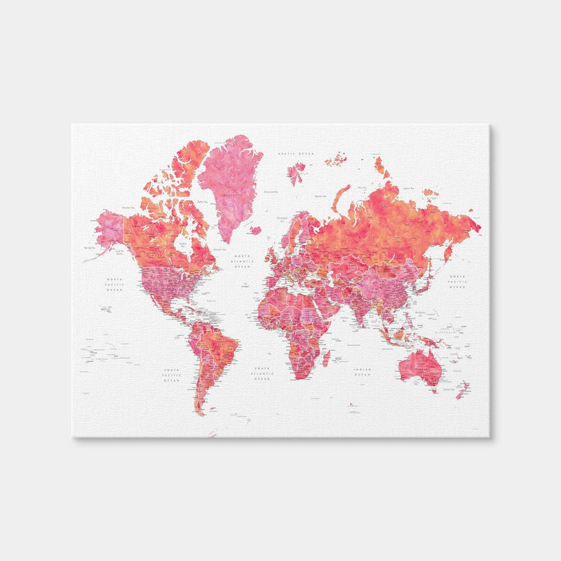 AUTO-MOCKUP WHITE | World Map 30 | 1 Piece | Gallery Wrap | group=4x3