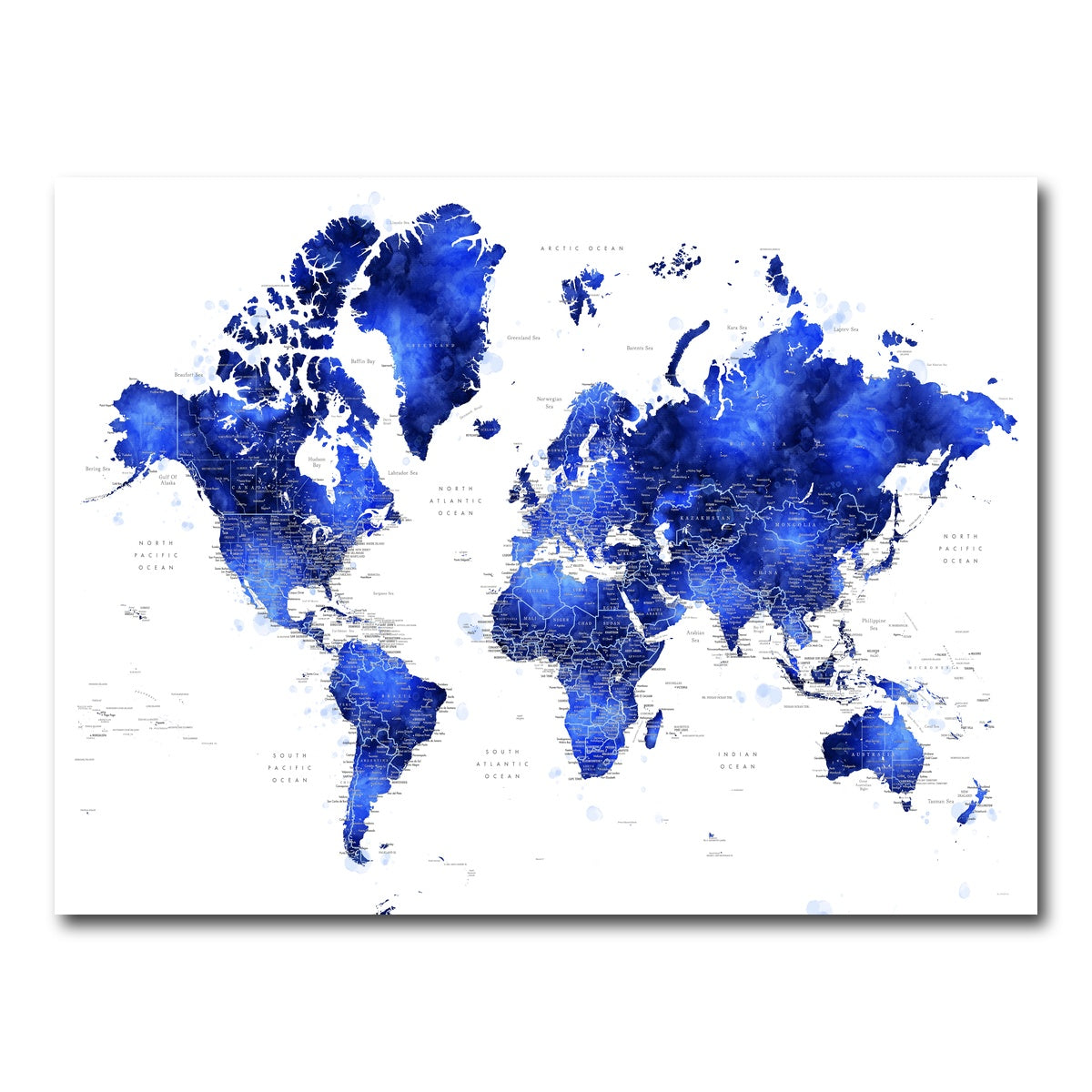 AUTO-MOCKUP WHITE | World Map 31 | 1 Piece | Gallery Wrap Canvas | group=4x3