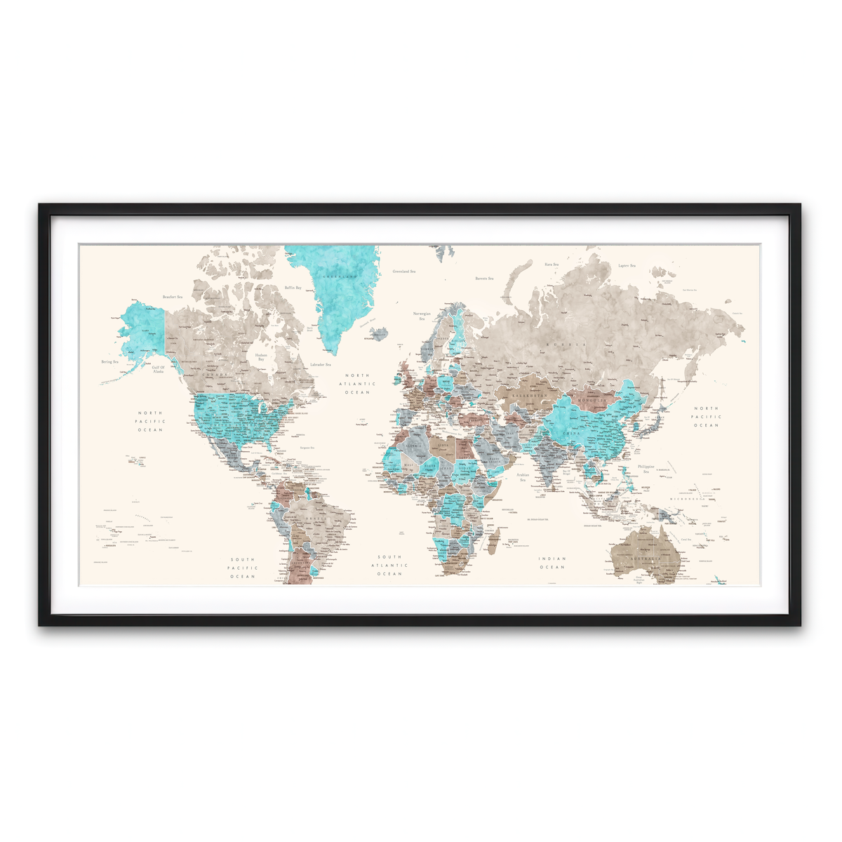 Framed Print 2x1 Black