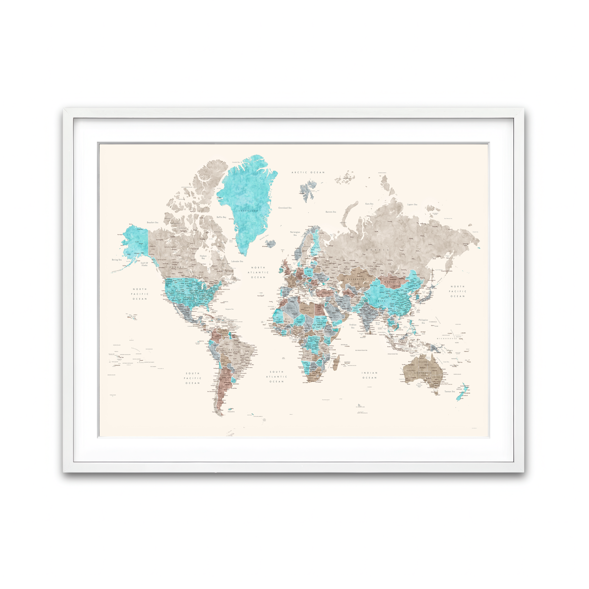 Framed Print 4x3 White