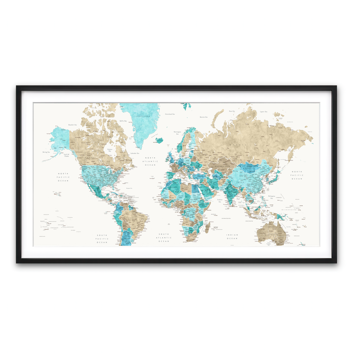 Framed Print 2x1 Black