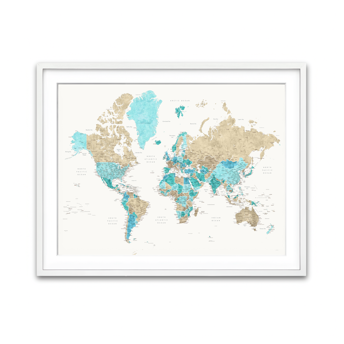 Framed Print 4x3 White