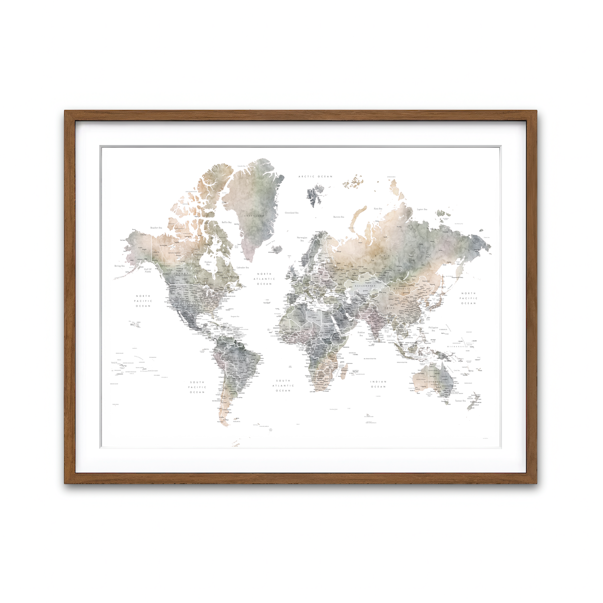 Framed Print 4x3 Walnut