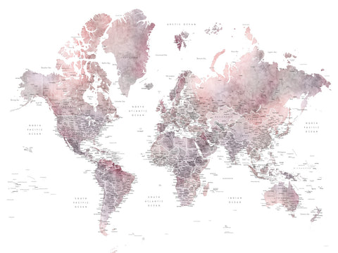 World Map 37 Wall Art